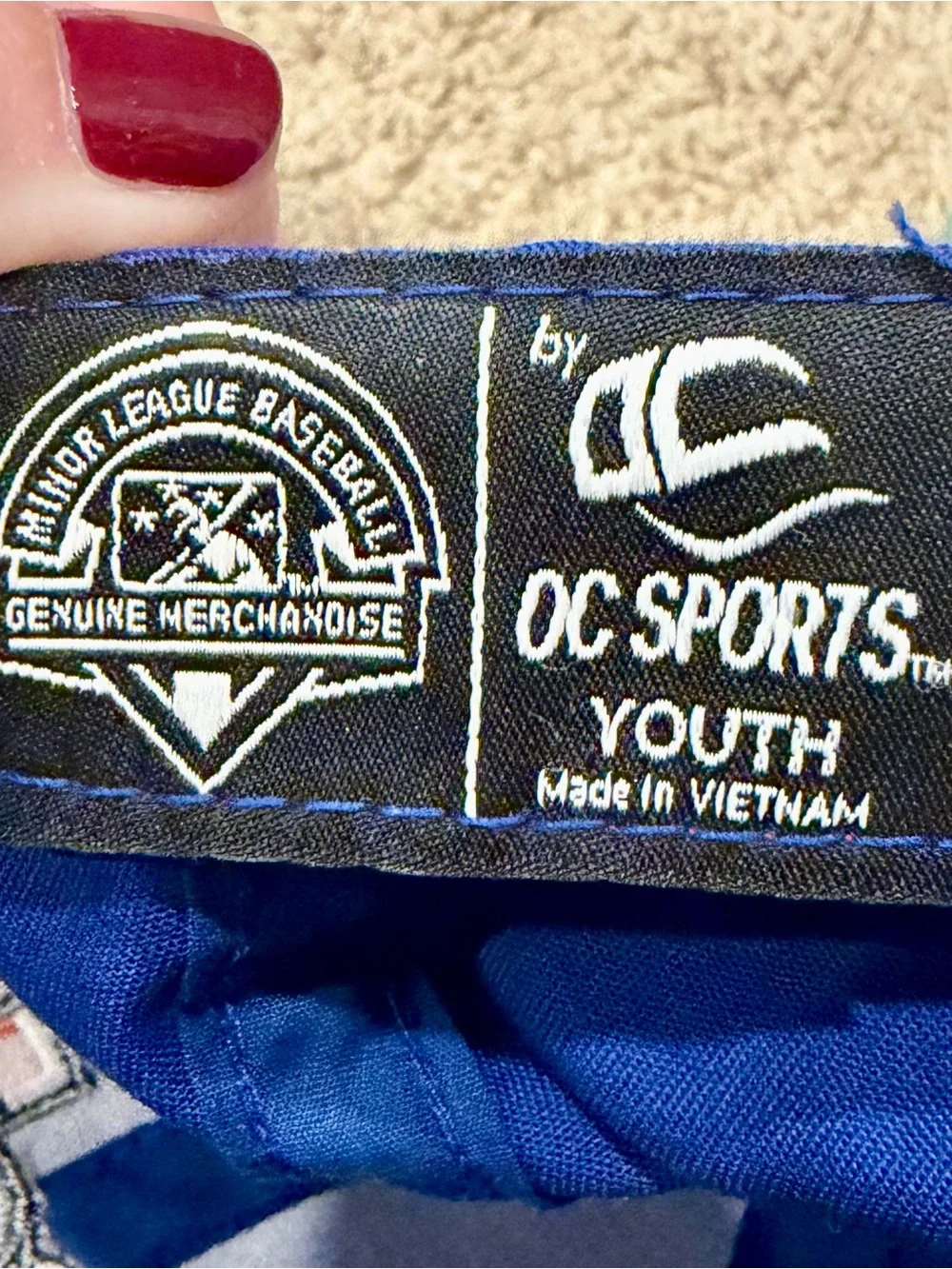 Youth Midland Rockhounds Hat Baseball Cap Blue MiLB Strap-back Adjustable